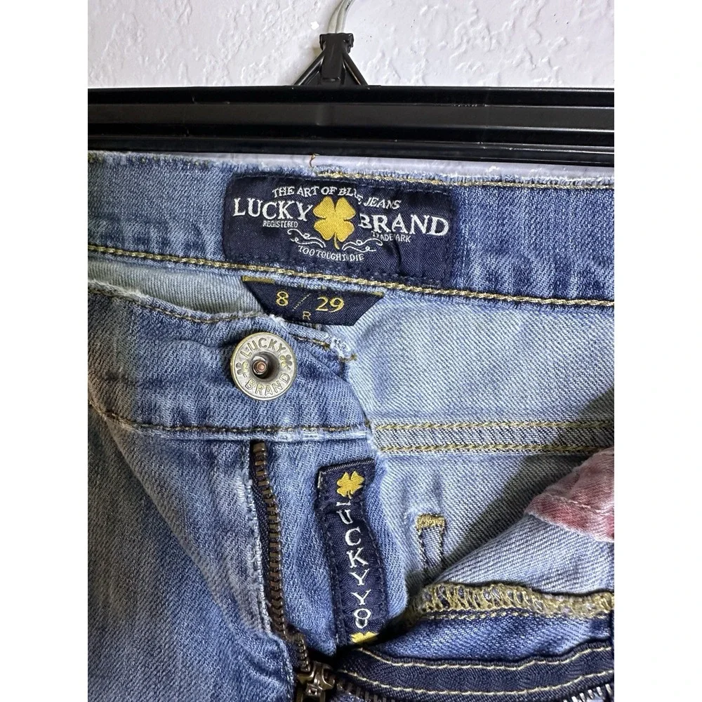 Lucky Brand Jeans Womens 8 / 29 Blue Sweet N Low Flared Denim Pants (30x30) - Picture 3 of 11